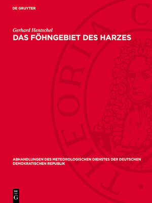 cover image of Das Föhngebiet des Harzes